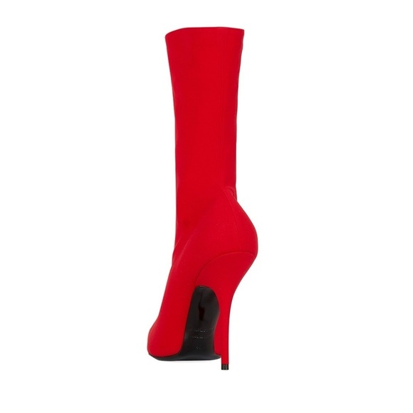 Balenciaga Knife ankle boots red sock EU 42 US 11 pointed toe stretch 80mm new - Picture 3 of 12